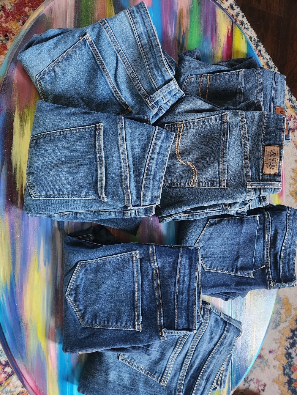 Jeans - Skinny Leg Jeans - Womens Size 8 - Used Like New - 7 Pairs Included